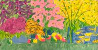 Harmony in Spring by Walasse Ting contemporary artwork painting, works on paper, drawing