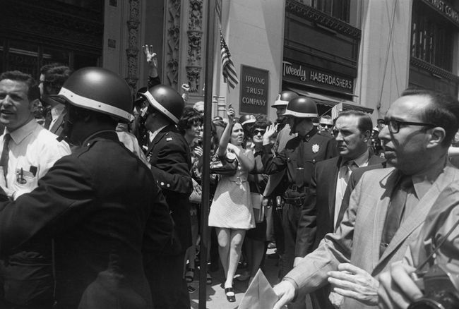 Labor Union Peace Rally, Lower Broadway, New York by Garry Winogrand contemporary artwork