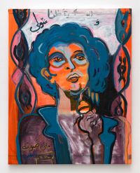 She Woke up the Radio by Mounira Al Solh contemporary artwork painting