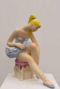 Seated Ballerina by Jeff Koons contemporary artwork sculpture
