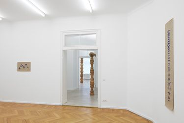 Exhibition view: Mariana Castillo Deball, Reliefpfeiler, Barbara Wien, Berlin (17 September–14 November 2015). Courtesy Barbara Wien.