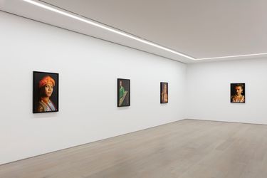 Exhibition view: Guillaume Ziccarelli, The Holy Third Gender: Kinnar Sadhu, Perrotin, New York (9 July–14 August 2020).Courtesy the artist and Perrotin.