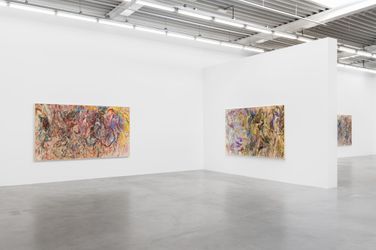 Exhibition view: Larry Poons, Recent Paintings, Almine Rech, Brussels (7 September–4 November 2023). Courtesy Almine Rech. 
