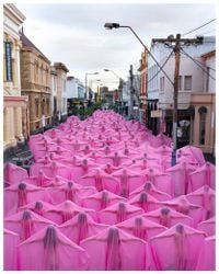Pink Spirits (Melbourne) by Spencer Tunick contemporary artwork photography