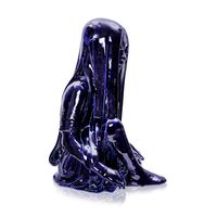 Blue Sitting Girl by Kim Simonsson contemporary artwork ceramics
