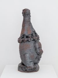 Untitled (Coca-Cola Bottle with BabyFaces) by Martin Wong contemporary artwork sculpture