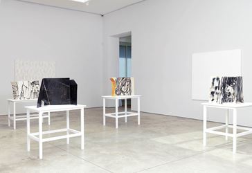 Exhibition view: Ghada Amer, Cheim & Read, New York (5 April–12 May 2018). Courtesy Cheim & Read.