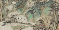 Traces of Immortals by the Jade River 《玉溪仙踪》 by Zheng Li contemporary artwork painting, works on paper