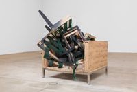 Barricade (Chairs) by Angela De La Cruz contemporary artwork sculpture