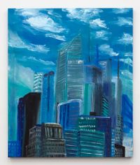 My Rare West Side Cityscape by Tabboo! contemporary artwork painting, works on paper