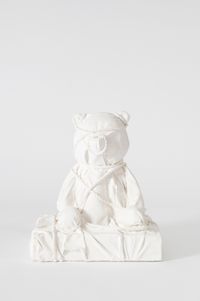 Wrapped Bear by Daniel Arsham contemporary artwork sculpture