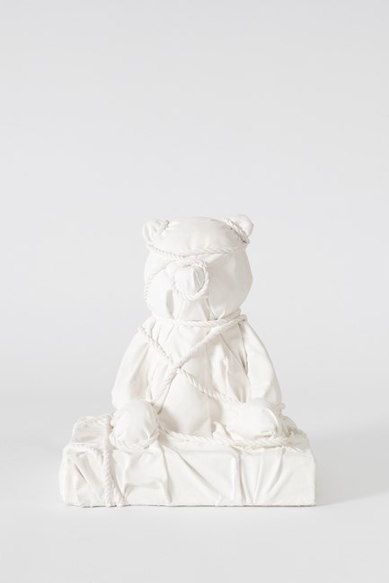 Wrapped Bear by Daniel Arsham contemporary artwork
