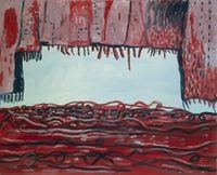 Curtain and Sea by Philip Guston contemporary artwork painting