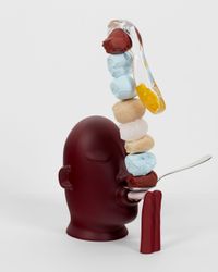 Cracked egg by Mark Whalen contemporary artwork painting, sculpture