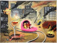 Apocalypse Ride by Moritz Reichelt contemporary artwork painting