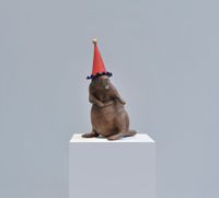 The Dancing Beaver by Marnie Weber contemporary artwork painting, sculpture