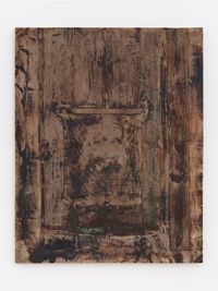 Untitled (wooden opening), Lanzarote by Heidi Bucher contemporary artwork painting, textile