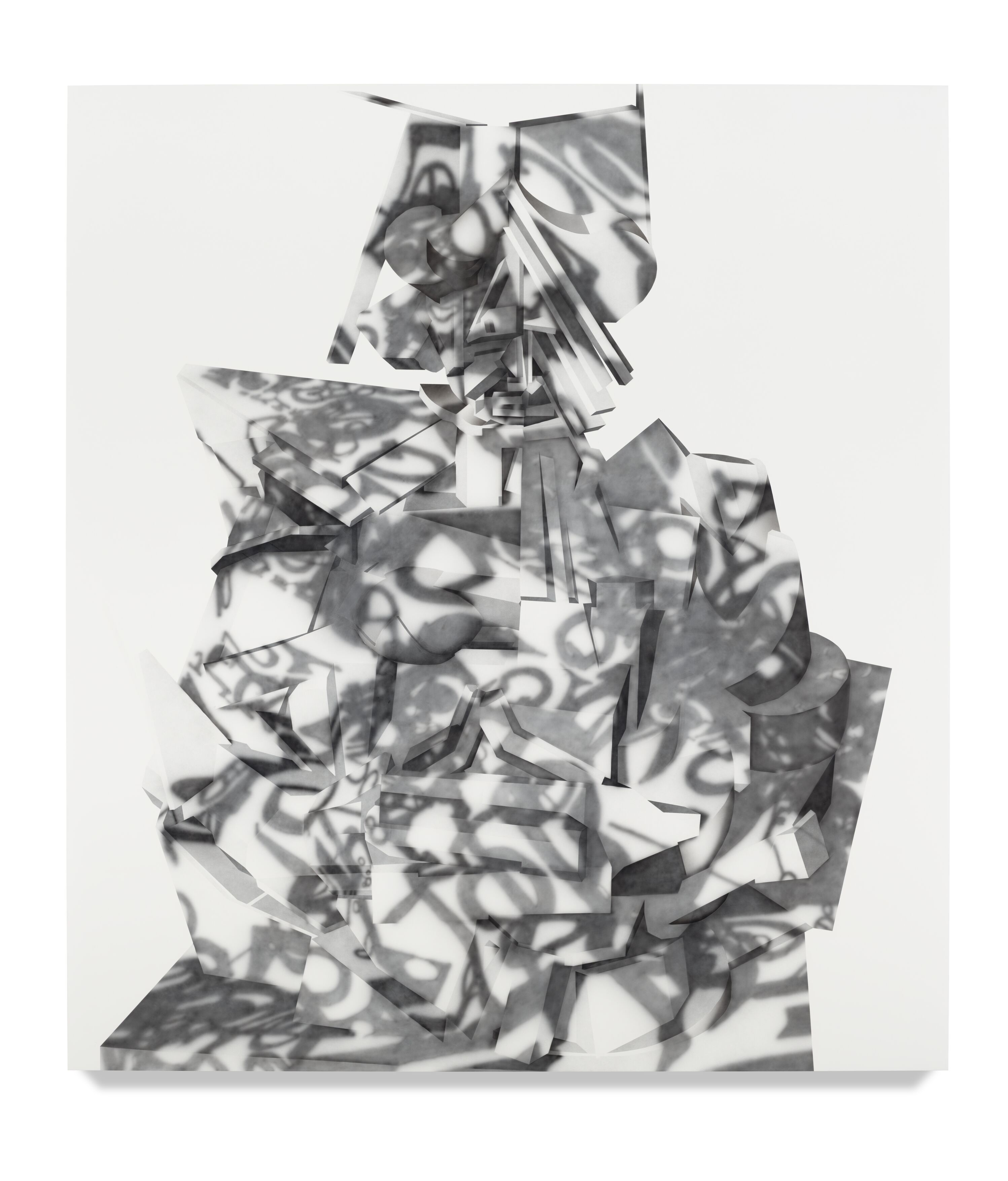 Lost Boccioni, 2025 by Avery Singer, Acrylic on canvas stretched
