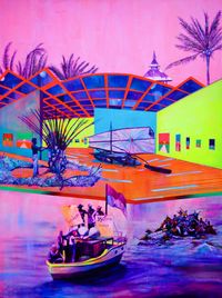 The Archipelago of the Day Before by Zico Albaiquni contemporary artwork painting
