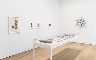 Exhibition view: Ruth Asawa, Solo Exhibition, David Zwirner, 20th Street, New York (13 September–21 October 2017). Courtesy David Zwirner, New York.