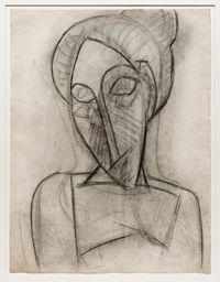Visage triste (Head and Shoulders of a Woman) by Pablo Picasso contemporary artwork works on paper, drawing