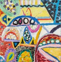 Coloured Glass by Gillian Ayres contemporary artwork painting, works on paper