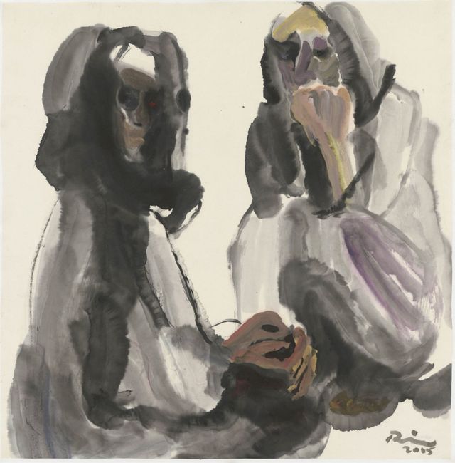 Two Women by Rashida Eli contemporary artwork