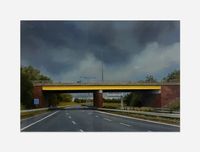 Yellow Bridge by Jen Orpin contemporary artwork painting