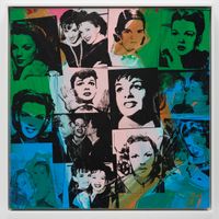 Retrospective (Blue) by Andy Warhol contemporary artwork print