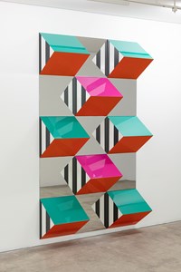Prisms and Mirrors, high relief - n°XXIII: situated work by Daniel Buren contemporary artwork sculpture