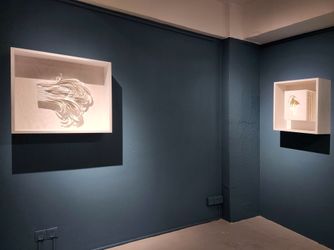 Exhibition view: Angela Glajcar, Scale Matters, Karin Weber Gallery, Hong Kong (5 May–4 June 2022). Courtesy Karin Weber Gallery. 