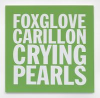 FOXGLOVE CARILLON CRYING PEARLS by John Giorno contemporary artwork painting