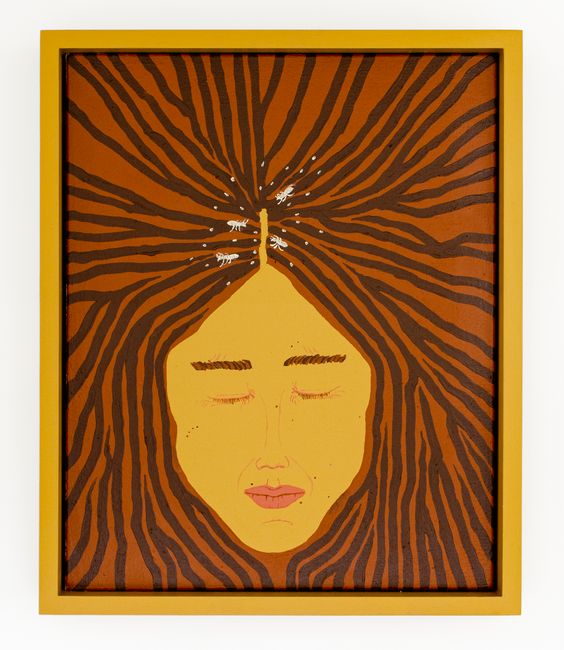 The one with the head lice by Claudia Kogachi contemporary artwork