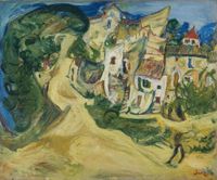 Landscape at Cagnes by Chaim Soutine contemporary artwork painting