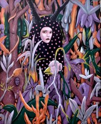 The Messenger by Rodel Tapaya contemporary artwork painting