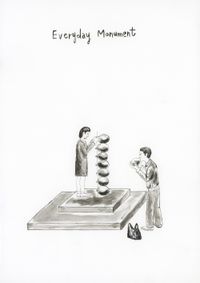Public Blank – Everyday Monument by Gimhongsok contemporary artwork painting, works on paper, drawing