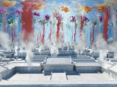 Cai Guo-Qiang Explodes Fireworks Over VR Forbidden City