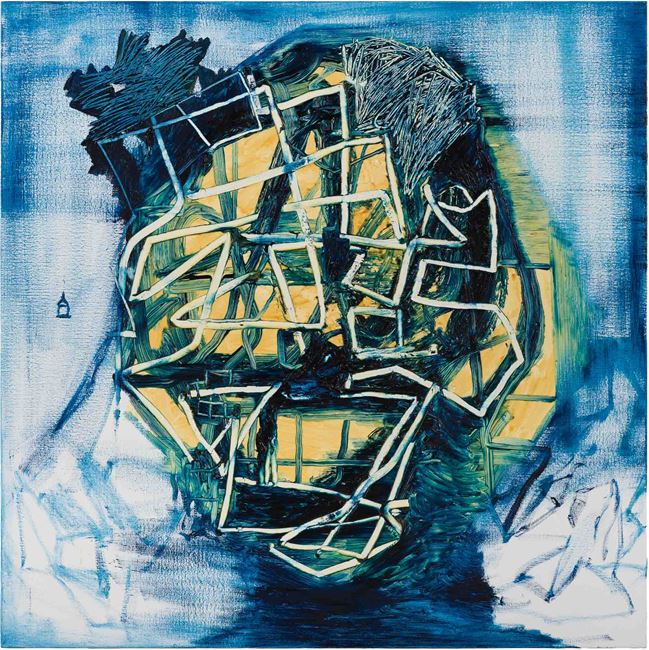 Blue Head by Gareth Sansom contemporary artwork