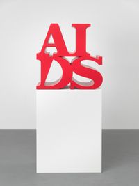 AIDS (Red) by General Idea contemporary artwork sculpture