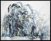 Wall of Water XXVIII by Maggi Hambling contemporary artwork