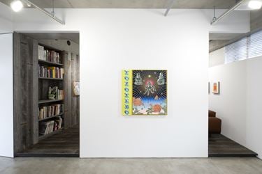 Installation view, artwork, left to right: Jennifer Rochlin; Jaime Muñoz; Lily Stockman. 
