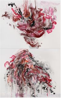 About to Kiss by Maggi Hambling contemporary artwork painting