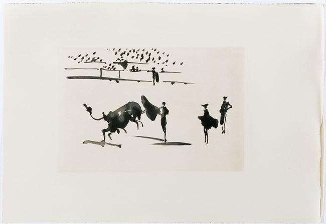Suerte de Muleta [The Luck of the Red Cape] by Pablo Picasso contemporary artwork