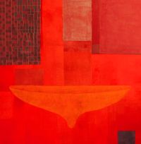 Red Alert! My Body My Space I by Pinaree Sanpitak contemporary artwork mixed media
