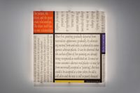 'Mondrian's Work XII' by Joseph Kosuth contemporary artwork print