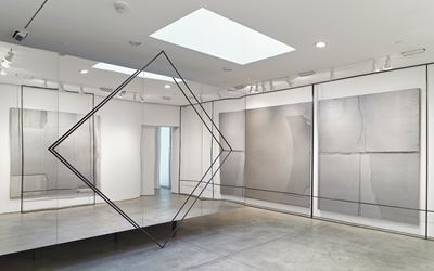 LIU WEI, Center of the Earth, 2016 site specific installation plexiglas and MDF dimensions variable. Courtesy of Lehmann Maupin, New York.