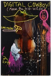 HALLO: THIS PAINTING HATES YOU! by Jonathan Meese contemporary artwork painting