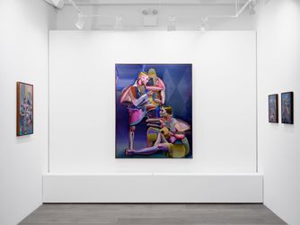 Exhibition view: Justine Otto, All Shades, All Hues, All Blues, Hollis Taggart, New York (15 February–16 March 2024). Courtesy Hollis Taggart.