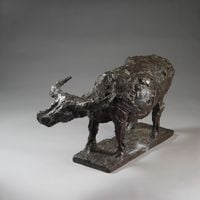 A Strolling Buffalo 慢行牛 by Hsiung Ping-Ming contemporary artwork sculpture