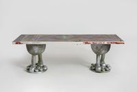 Doodly Long Table#33 by Zhou Yilun contemporary artwork mixed media